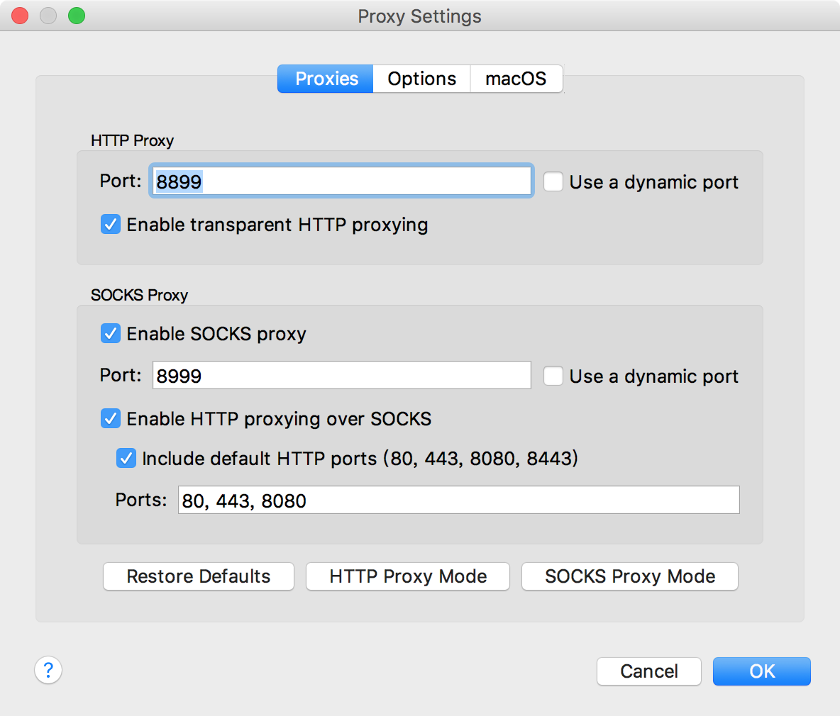 在导航栏选择Proxy-&gt;ProxySettings 或者在界面工具栏选择设置（齿轮图标）-&gt;ProxySettings 