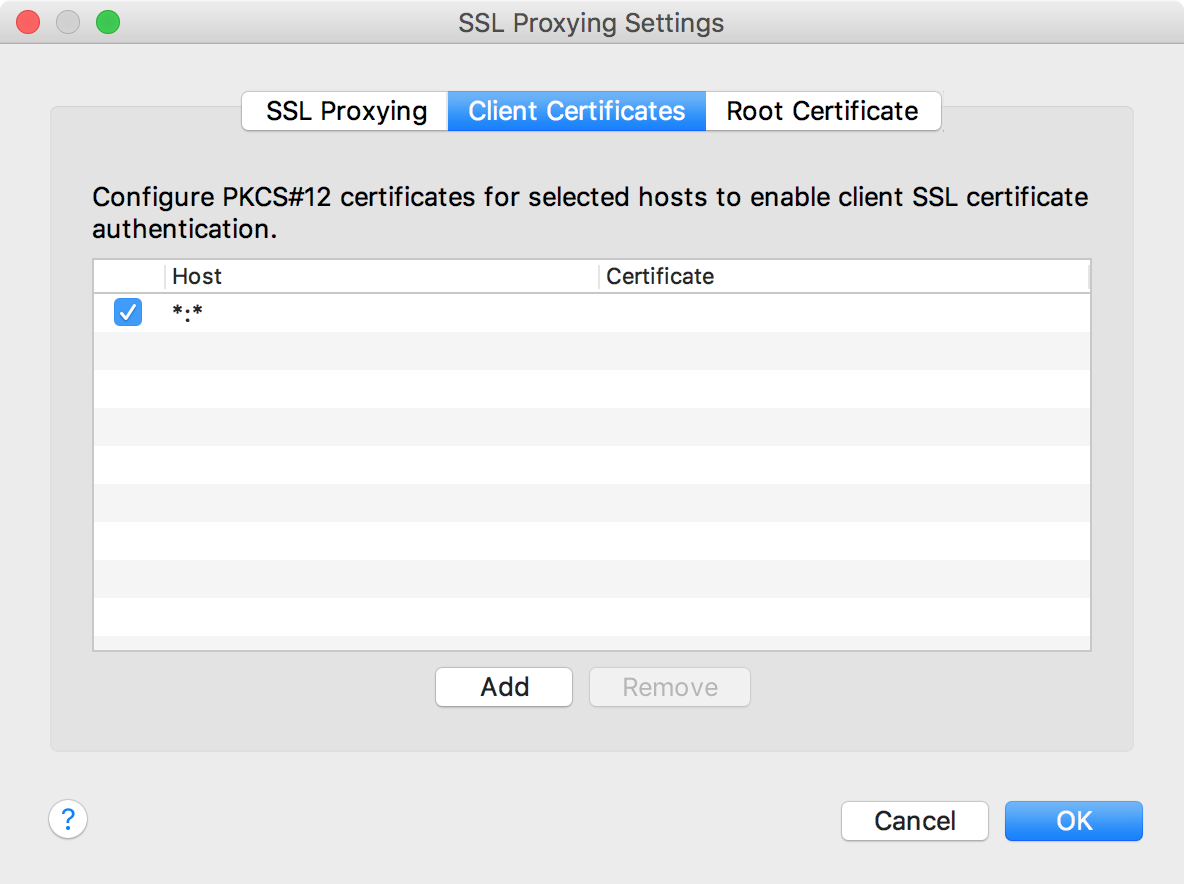 SSL Proxying Settings SSL端口号设置